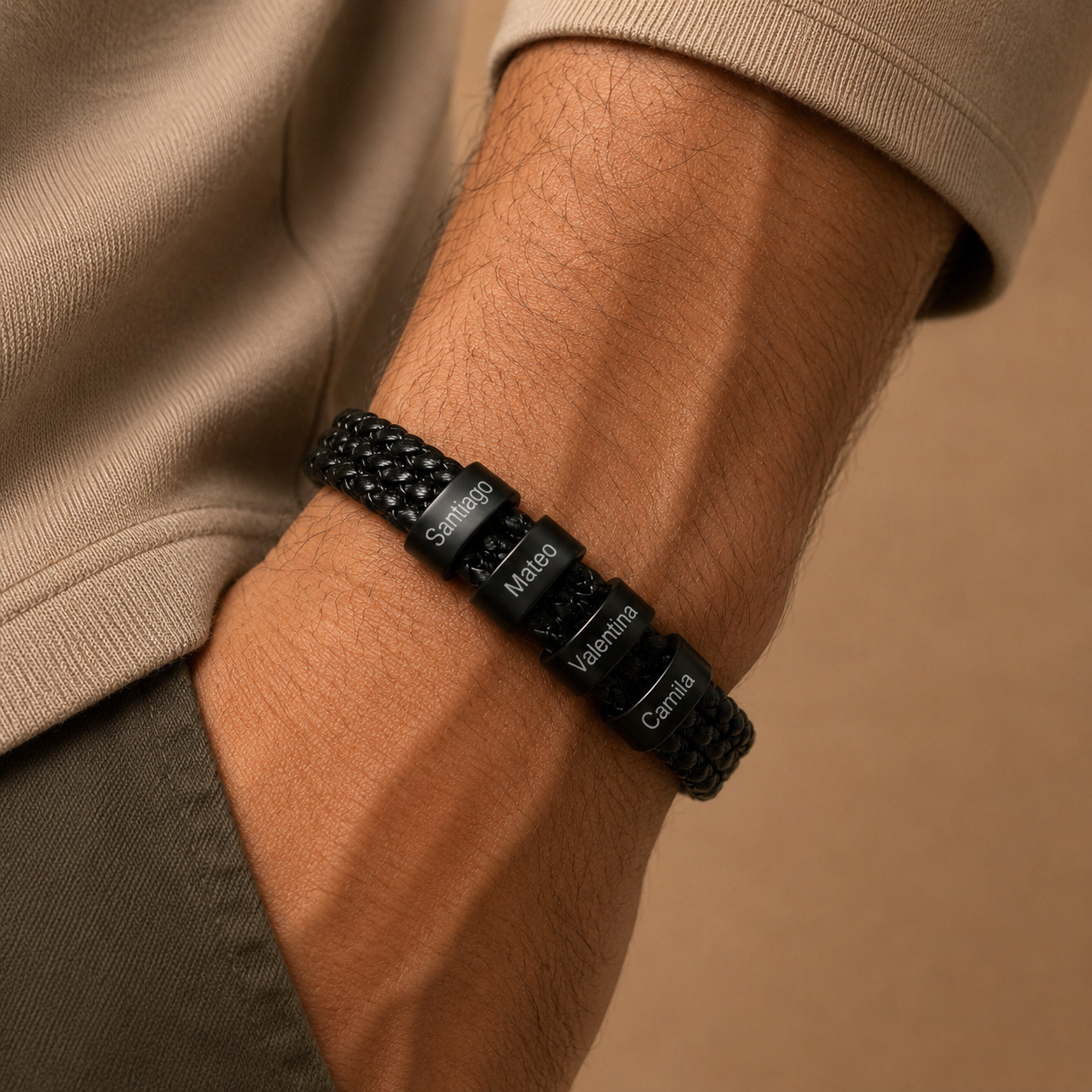 Pulsera Papá e Hijos (Hasta 5 nombres)