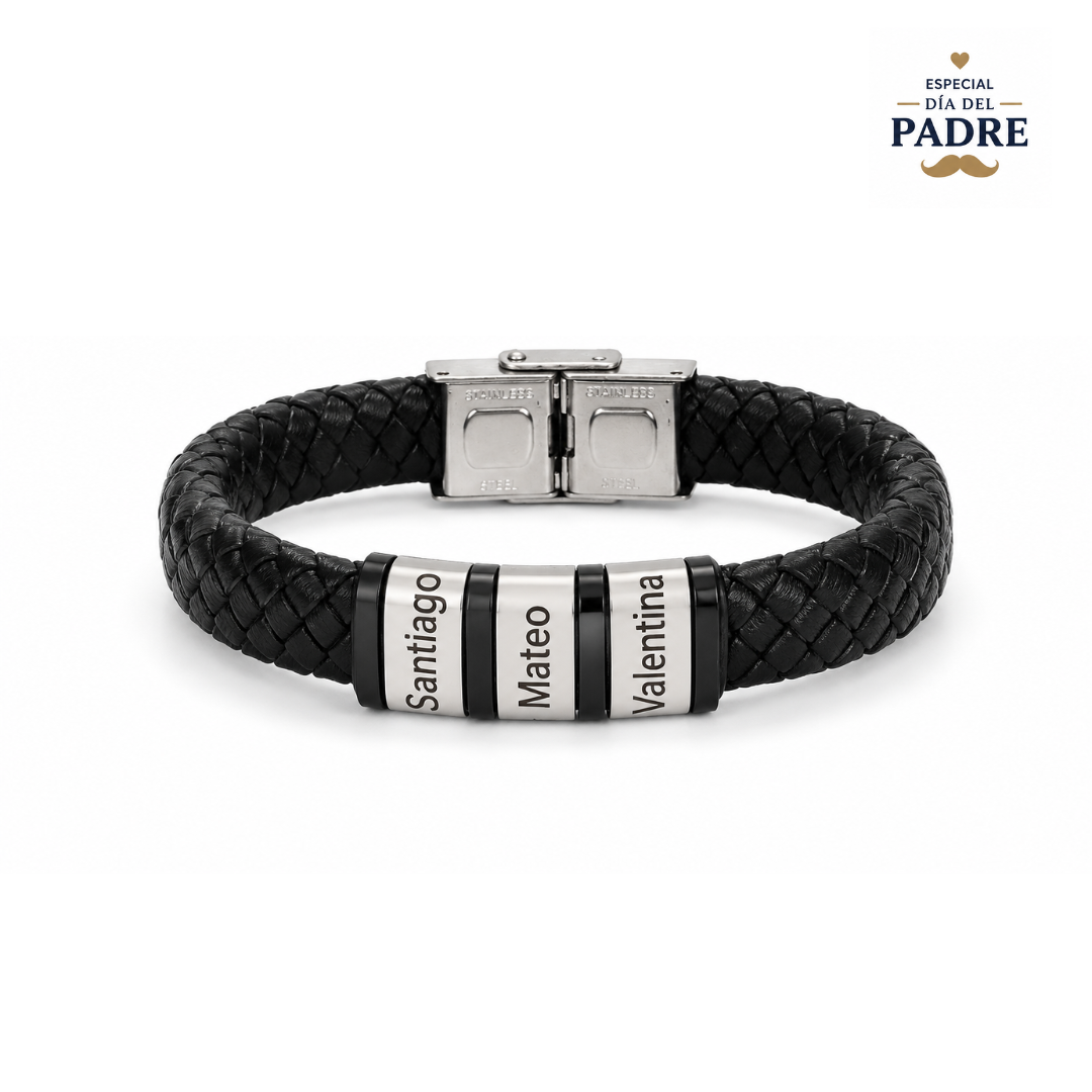 Pulsera Papá e Hijos (Hasta 8 nombres)